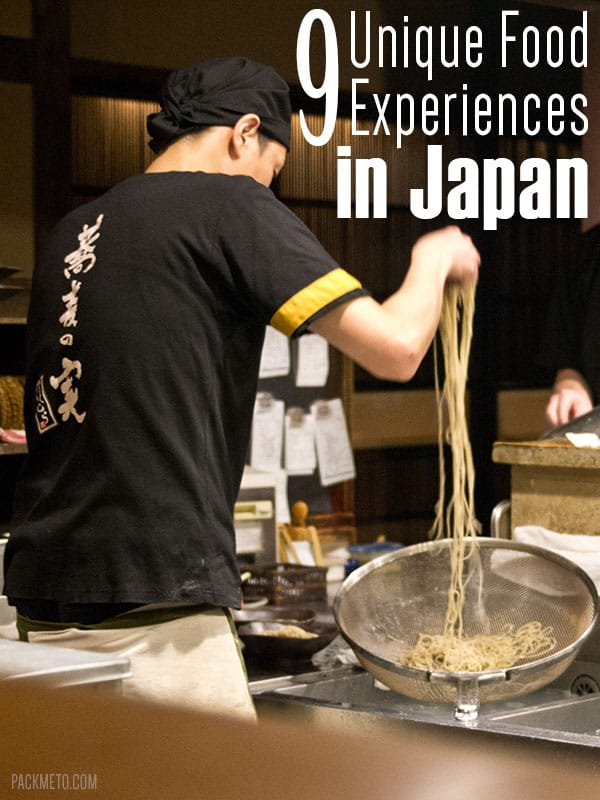 9 Unique Food Experiences in Japan | packmeto.com