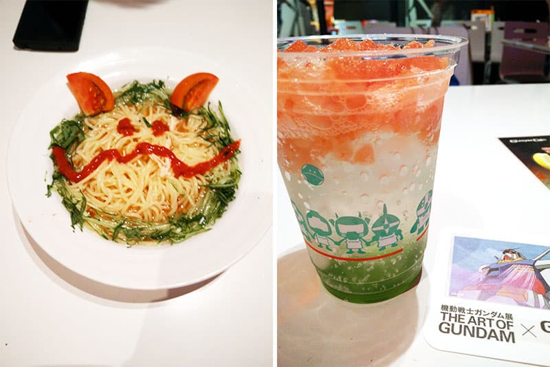 Gundam Cafe Tokyo Food Options